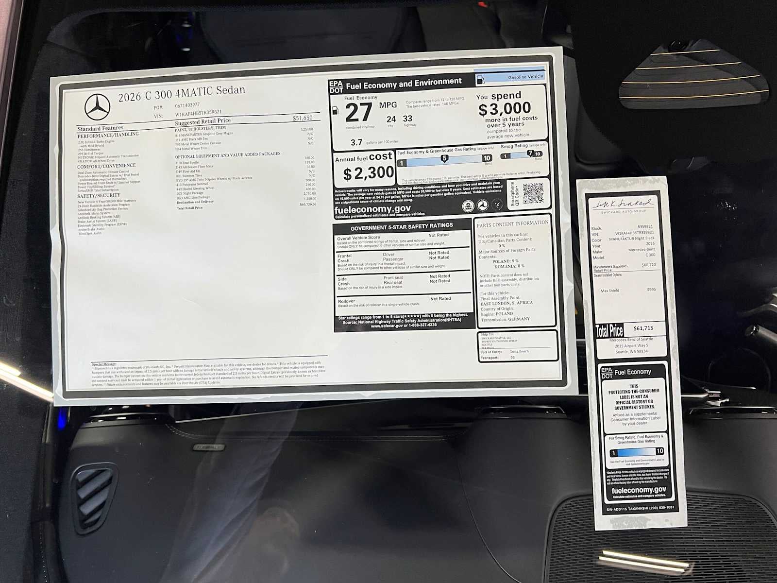 2026 Mercedes-Benz C 300 4MATIC® Sedan