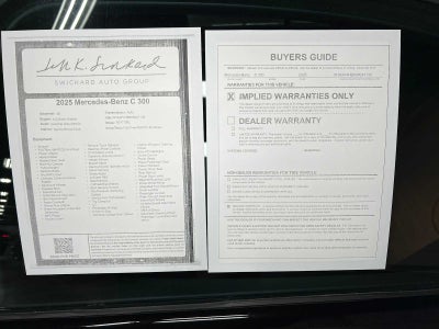 2025 Mercedes-Benz C 300 4MATIC® Sedan
