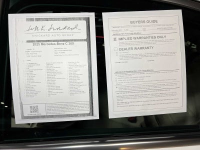 2025 Mercedes-Benz C-Class C 300