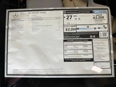 2025 Mercedes-Benz C 300 4MATIC® Sedan