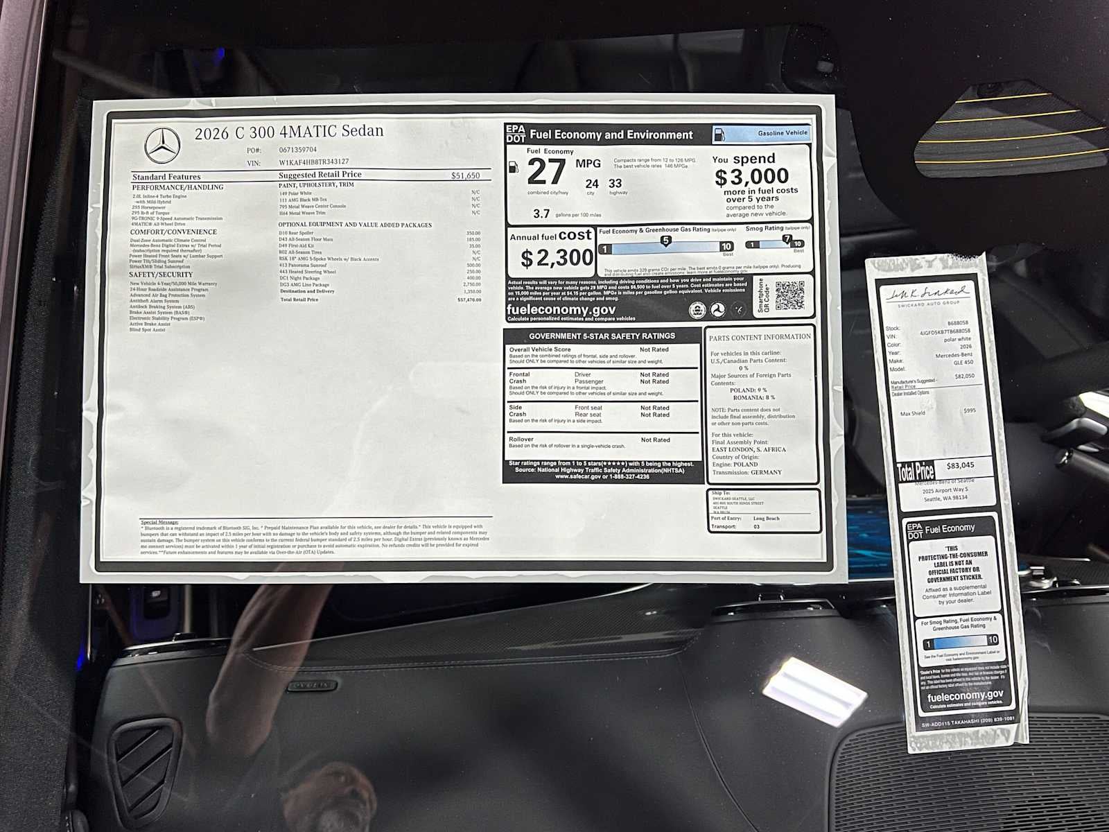 2026 Mercedes-Benz C 300 4MATIC® Sedan