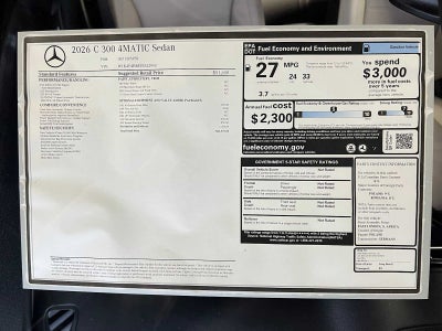 2026 Mercedes-Benz C 300 4MATIC® Sedan
