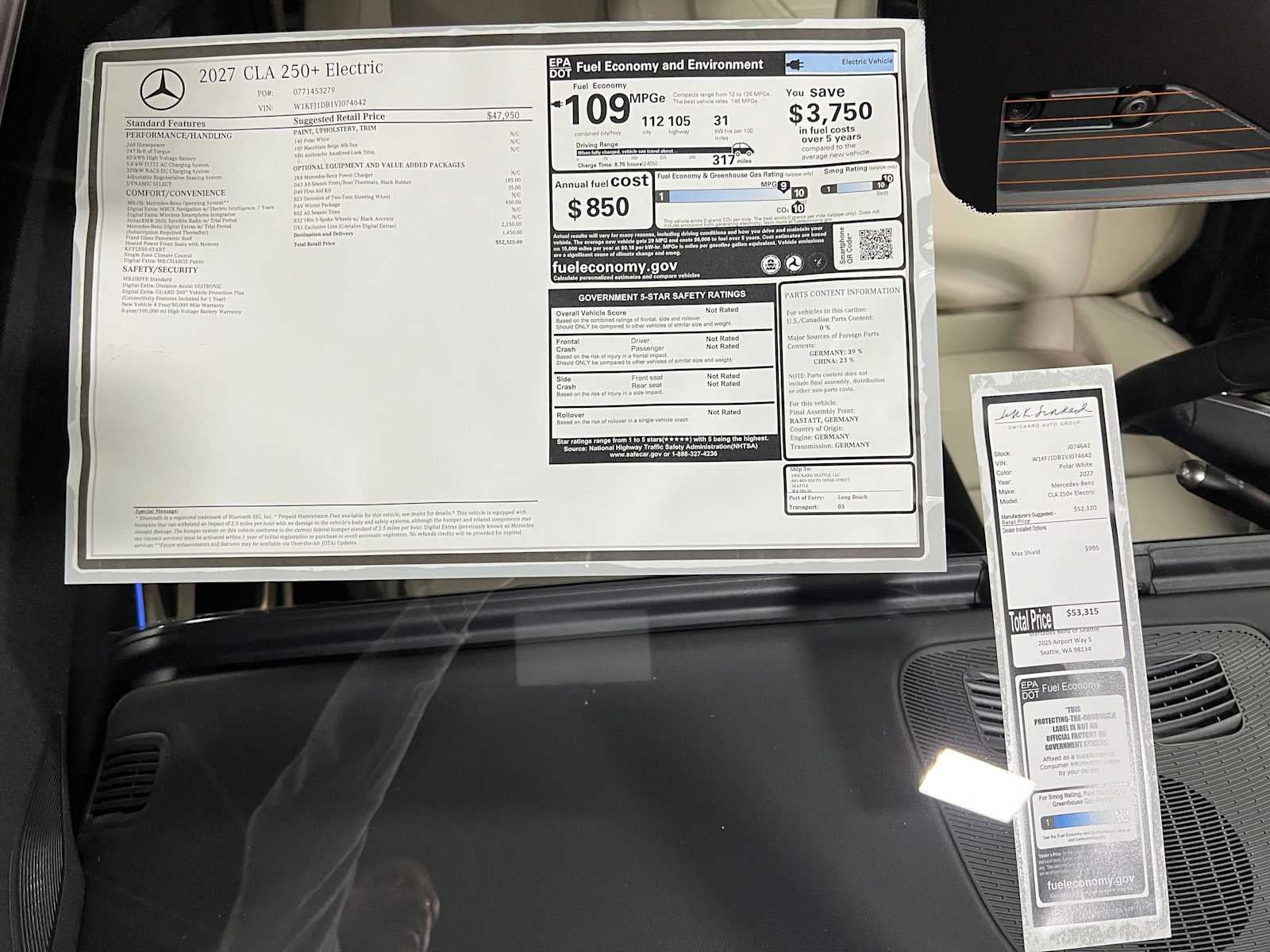 2027 Mercedes-Benz CLA 250+ Electric RWD