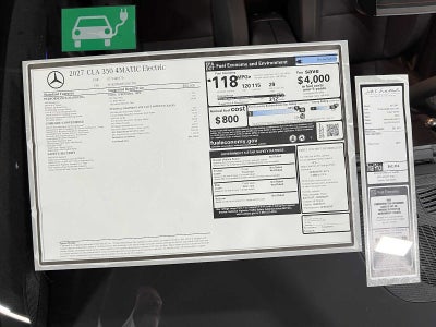 2027 Mercedes-Benz CLA 350 Electric 4MATIC®