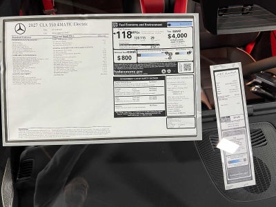 2027 Mercedes-Benz CLA 350 Electric 4MATIC®