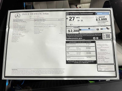 2026 Mercedes-Benz E 350 4MATIC® Sedan