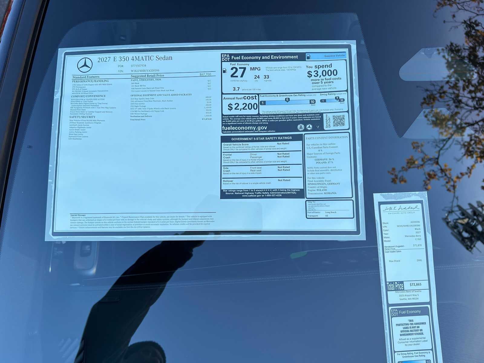2027 Mercedes-Benz E 350 4MATIC® Sedan
