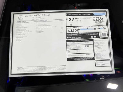 2026 Mercedes-Benz E 350 4MATIC® Sedan