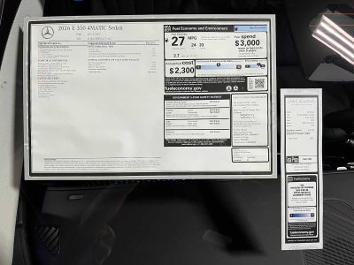 2026 Mercedes-Benz E 350 4MATIC® Sedan