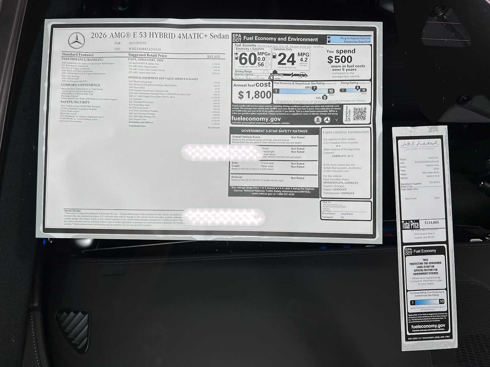 2026 Mercedes-Benz AMG® E 53 E 4MATIC®+ Sedan