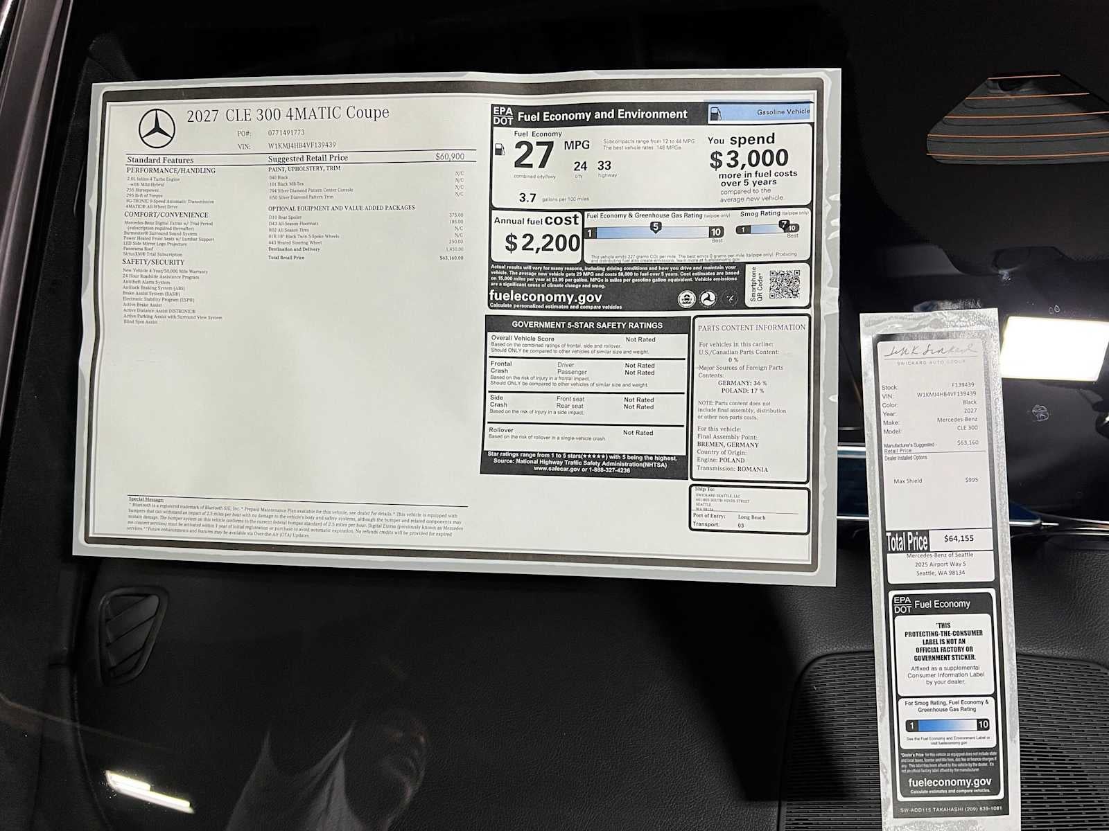 2027 Mercedes-Benz CLE 300 4MATIC® Coupe