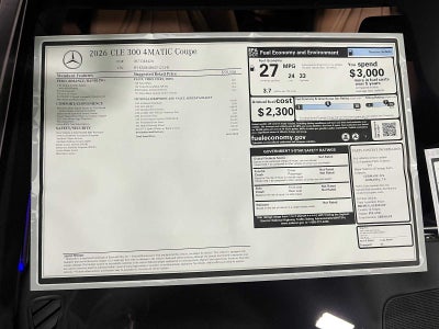 2026 Mercedes-Benz CLE 300 4MATIC® Coupe