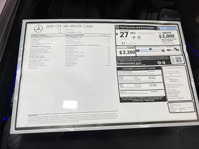2026 Mercedes-Benz CLE 300 4MATIC® Coupe