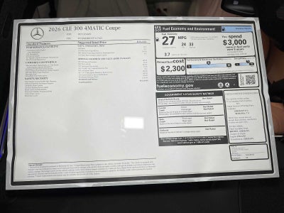 2026 Mercedes-Benz CLE 300 4MATIC® Coupe