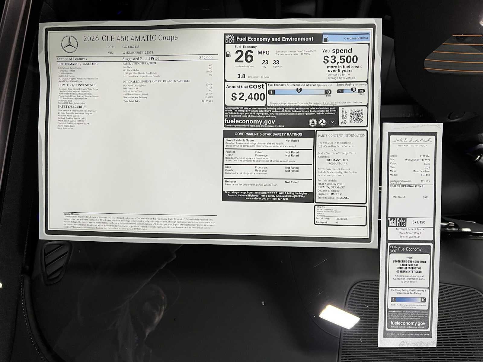 2026 Mercedes-Benz CLE 450 4MATIC® Coupe