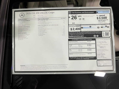 2026 Mercedes-Benz CLE 450 4MATIC® Coupe