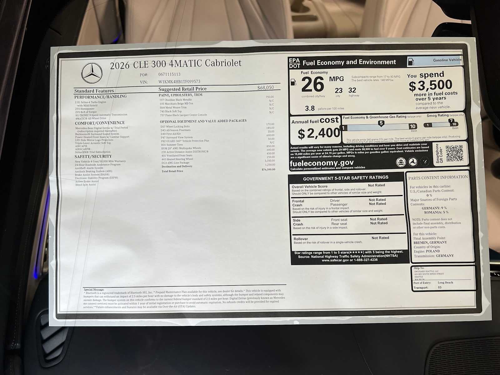 2026 Mercedes-Benz CLE CLE 300