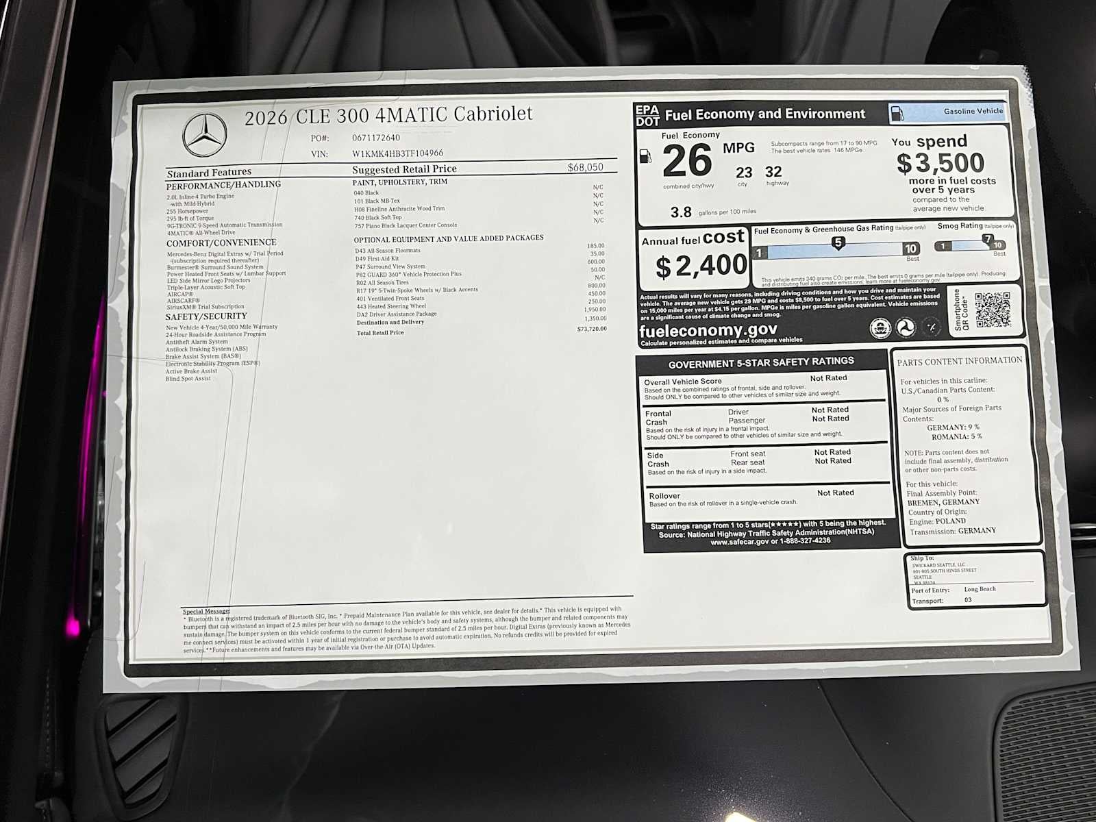 2026 Mercedes-Benz CLE CLE 300