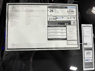 2026 Mercedes-Benz CLE 300 4MATIC® Cabriolet