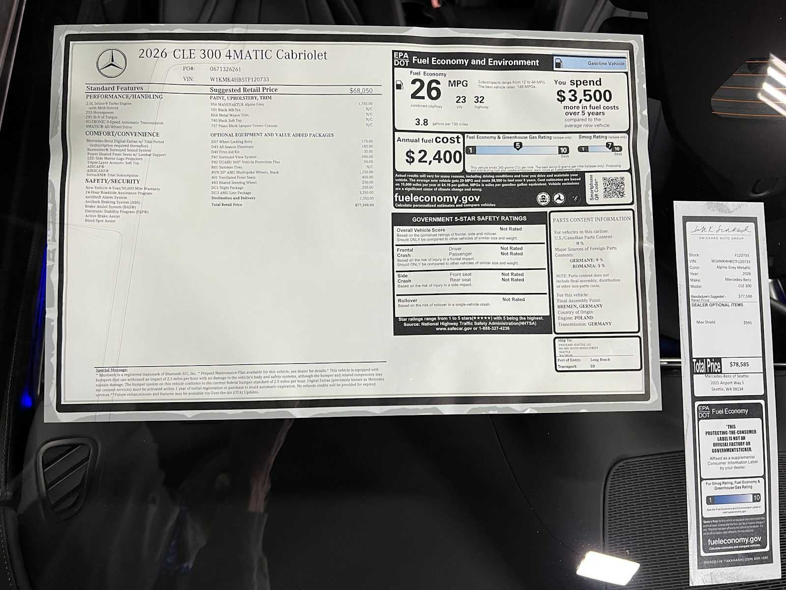 2026 Mercedes-Benz CLE 300 4MATIC® Cabriolet