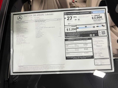 2027 Mercedes-Benz CLE 300 4MATIC® Cabriolet