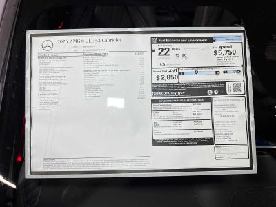 2026 Mercedes-Benz AMG® CLE 53 4MATIC®+ Cabriolet