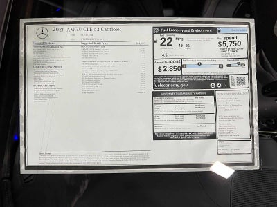 2026 Mercedes-Benz AMG® CLE 53 4MATIC®+ Cabriolet