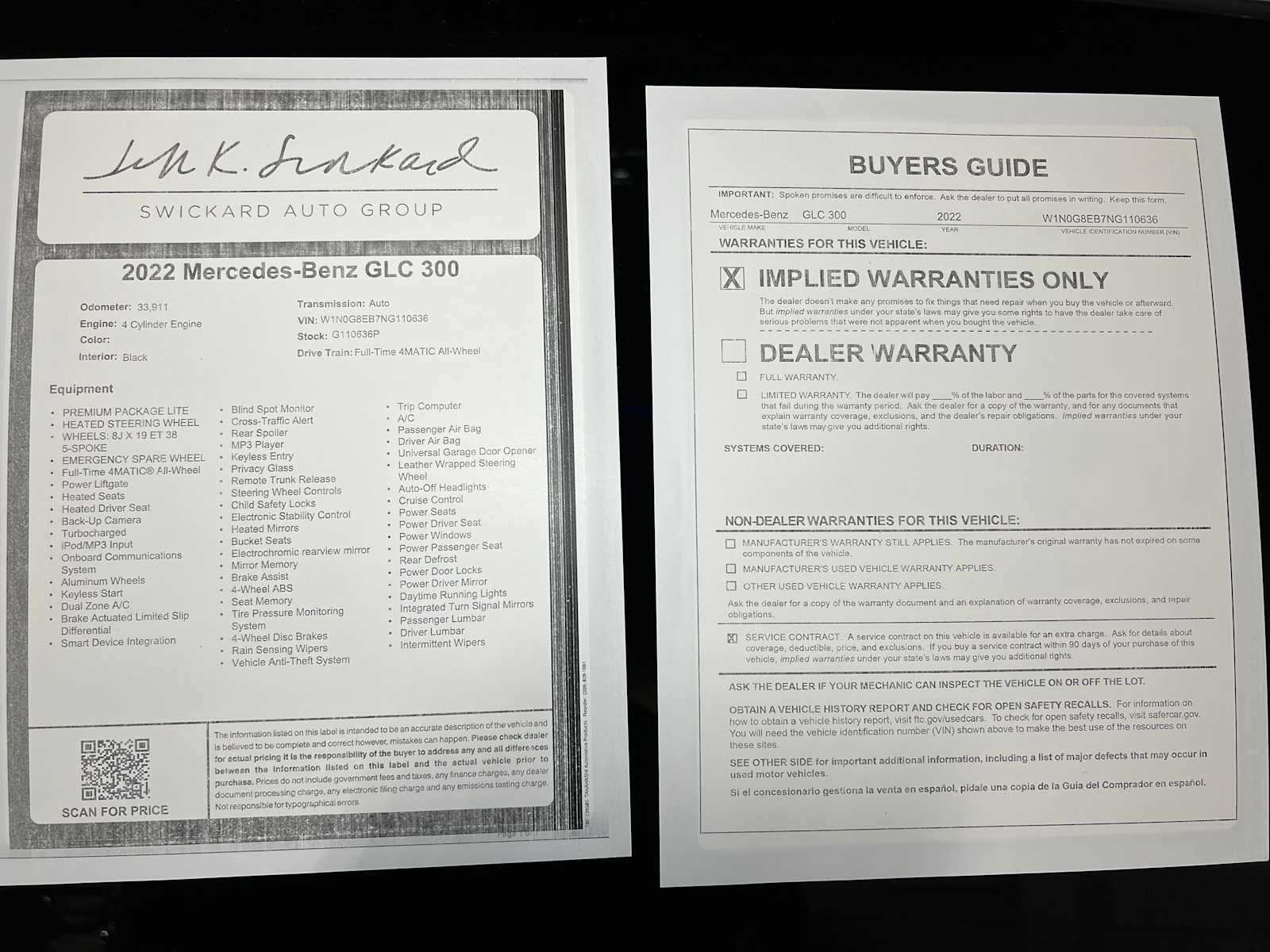 2022 Mercedes-Benz GLC 300 4MATIC® SUV