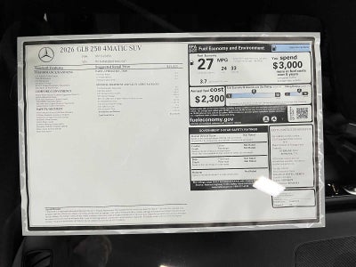 2026 Mercedes-Benz GLB 250 GLB 250