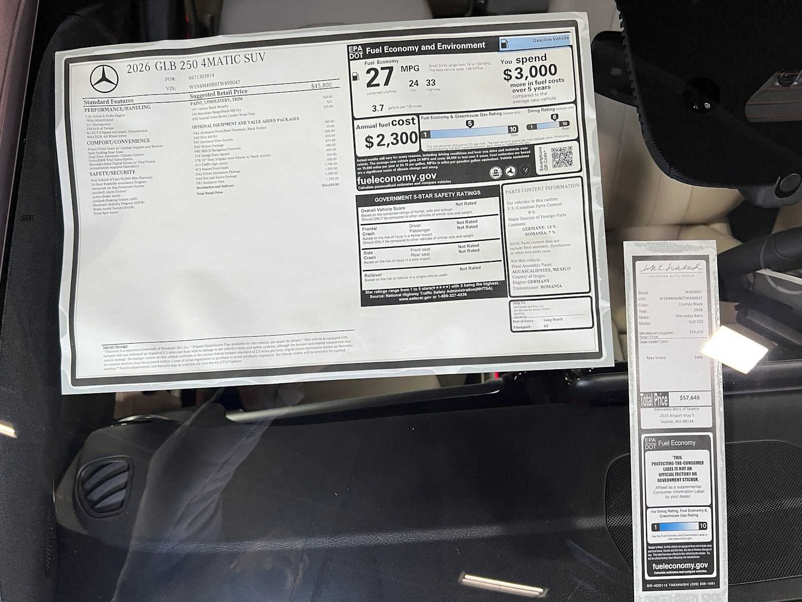 2026 Mercedes-Benz GLB 250 4MATIC® SUV