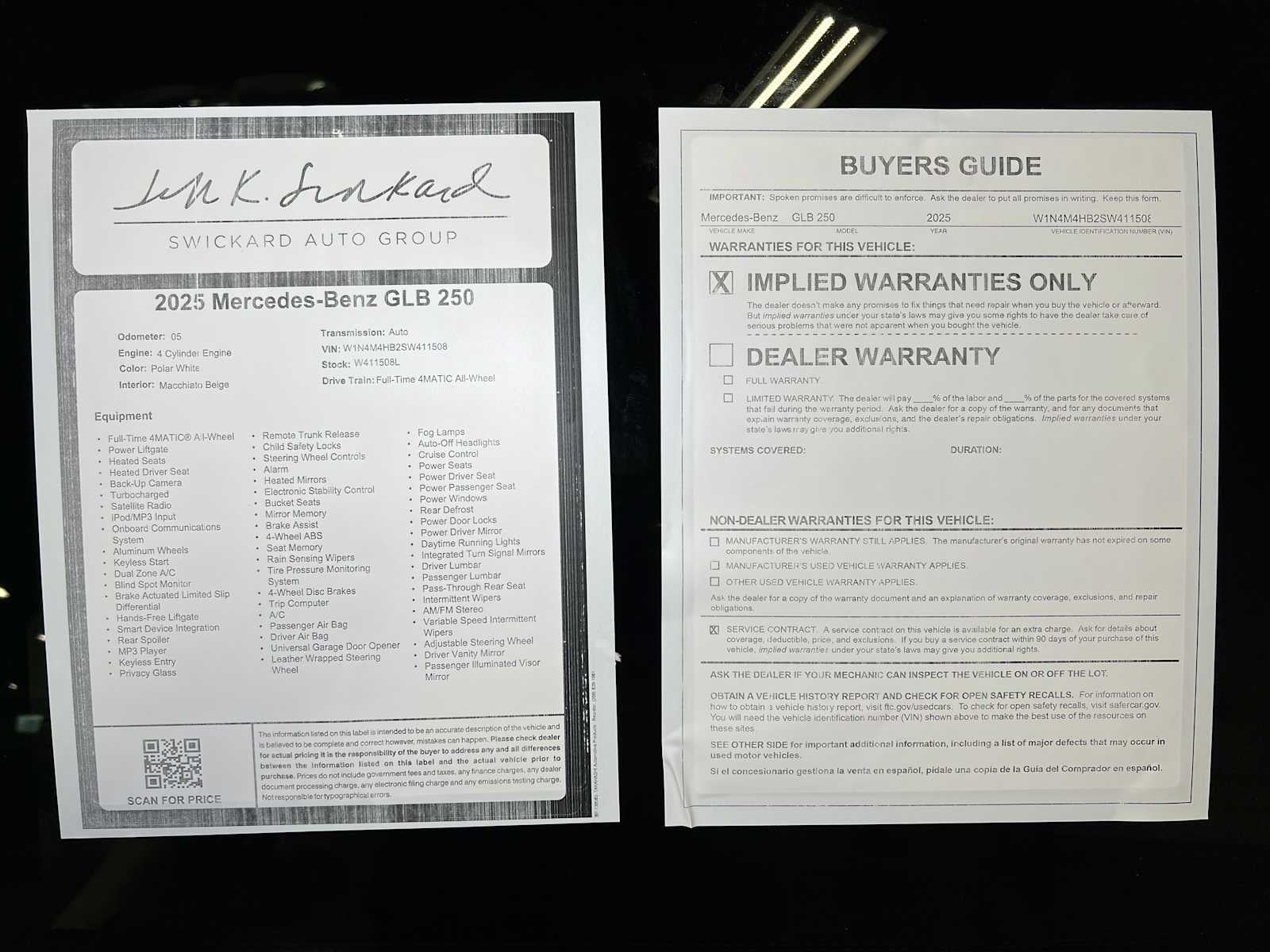 2025 Mercedes-Benz GLB GLB 250