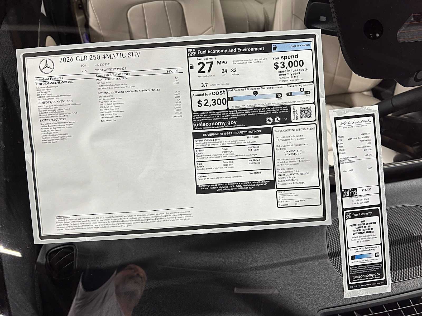 2026 Mercedes-Benz GLB 250 4MATIC® SUV