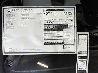 2026 Mercedes-Benz GLB 250 4MATIC® SUV