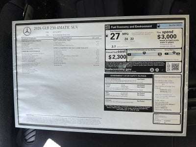 2026 Mercedes-Benz GLB 250 GLB 250