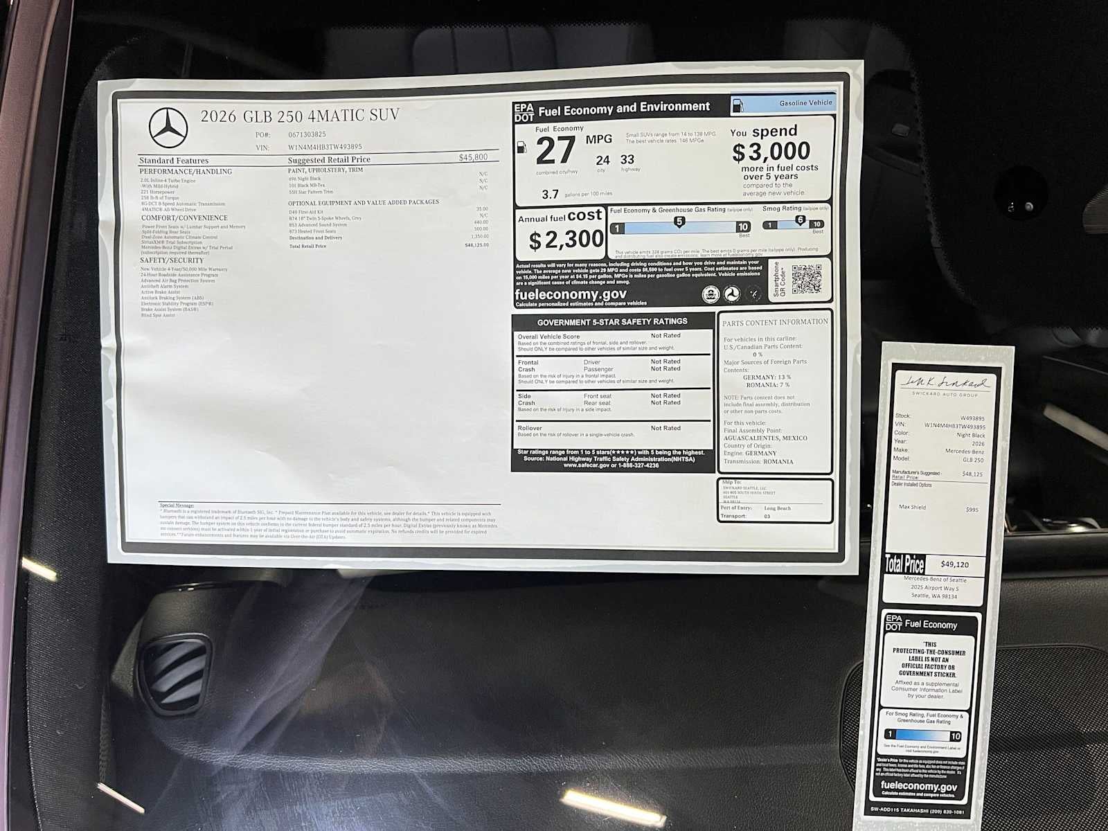 2026 Mercedes-Benz GLB 250 4MATIC® SUV