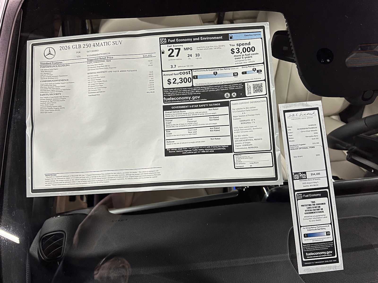 2026 Mercedes-Benz GLB 250 4MATIC® SUV