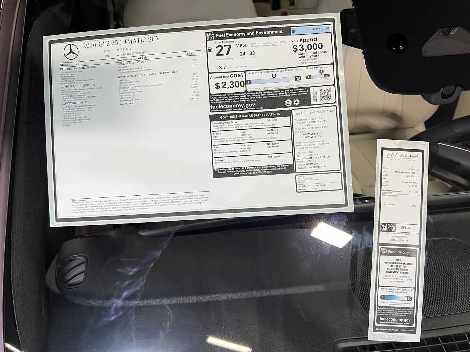 2026 Mercedes-Benz GLB 250 4MATIC® SUV