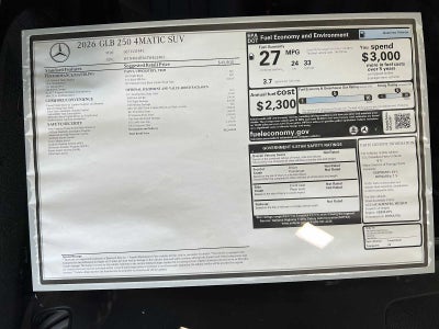 2026 Mercedes-Benz GLB GLB 250