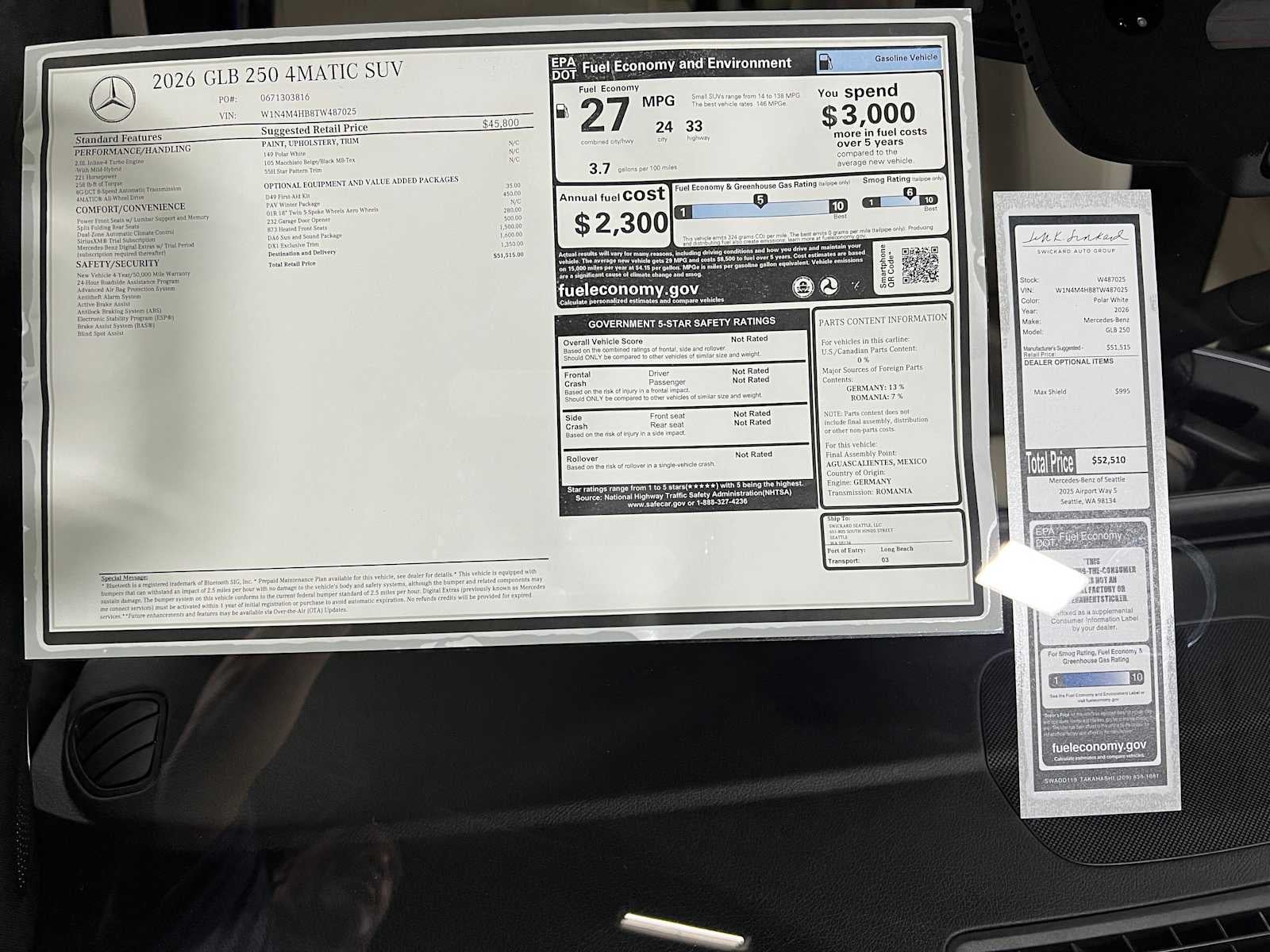 2026 Mercedes-Benz GLB 250 4MATIC® SUV