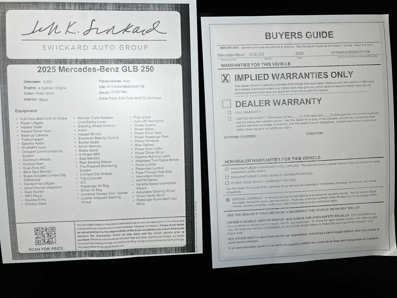 2025 Mercedes-Benz GLB 250 GLB 250