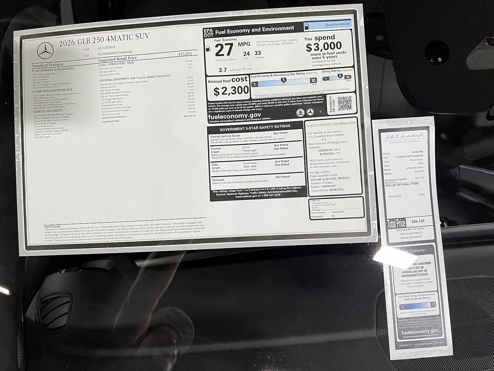 2026 Mercedes-Benz GLB 250 4MATIC® SUV