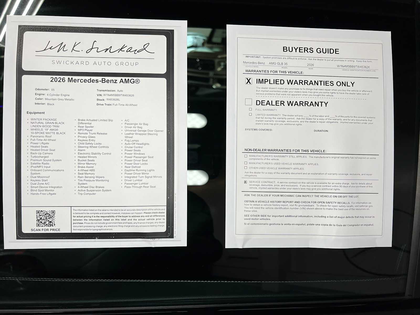 2026 Mercedes-Benz AMG® GLB 35 4MATIC® SUV