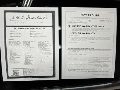 2022 Mercedes-Benz GLA 250 4MATIC® SUV