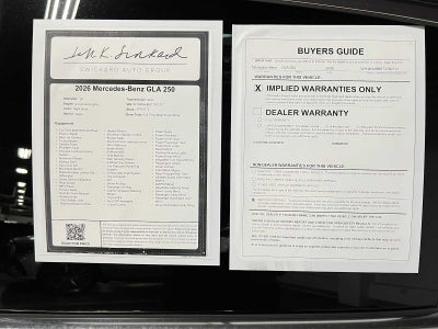 2026 Mercedes-Benz GLA 250 4MATIC® SUV