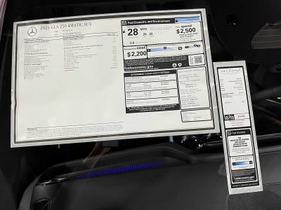 2026 Mercedes-Benz GLA 250 4MATIC® SUV