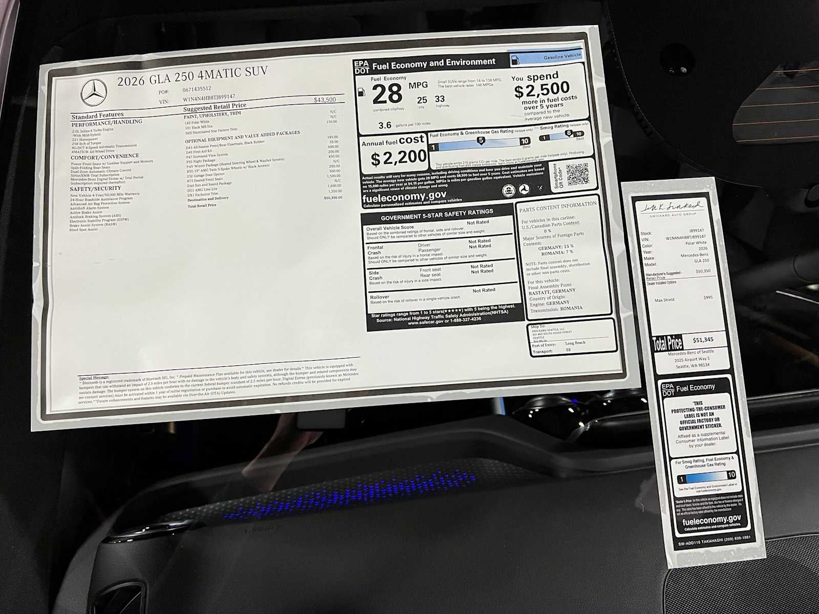 2026 Mercedes-Benz GLA 250 4MATIC® SUV