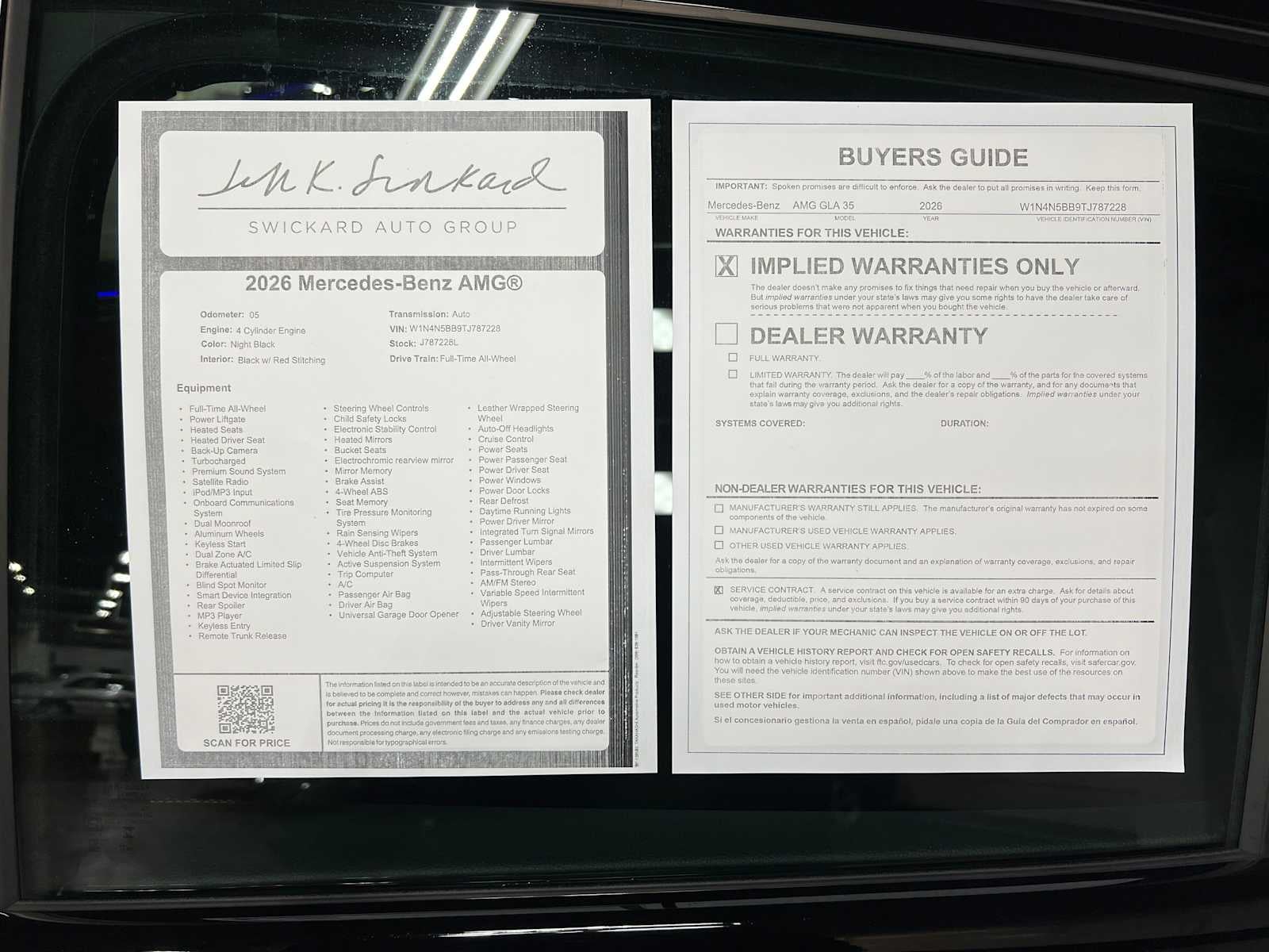 2026 Mercedes-Benz AMG® GLA 35 4MATIC® SUV