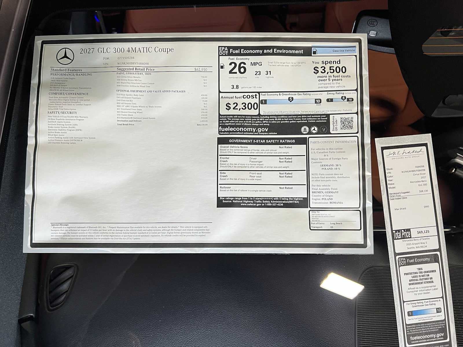 2027 Mercedes-Benz GLC 300 4MATIC® Coupe