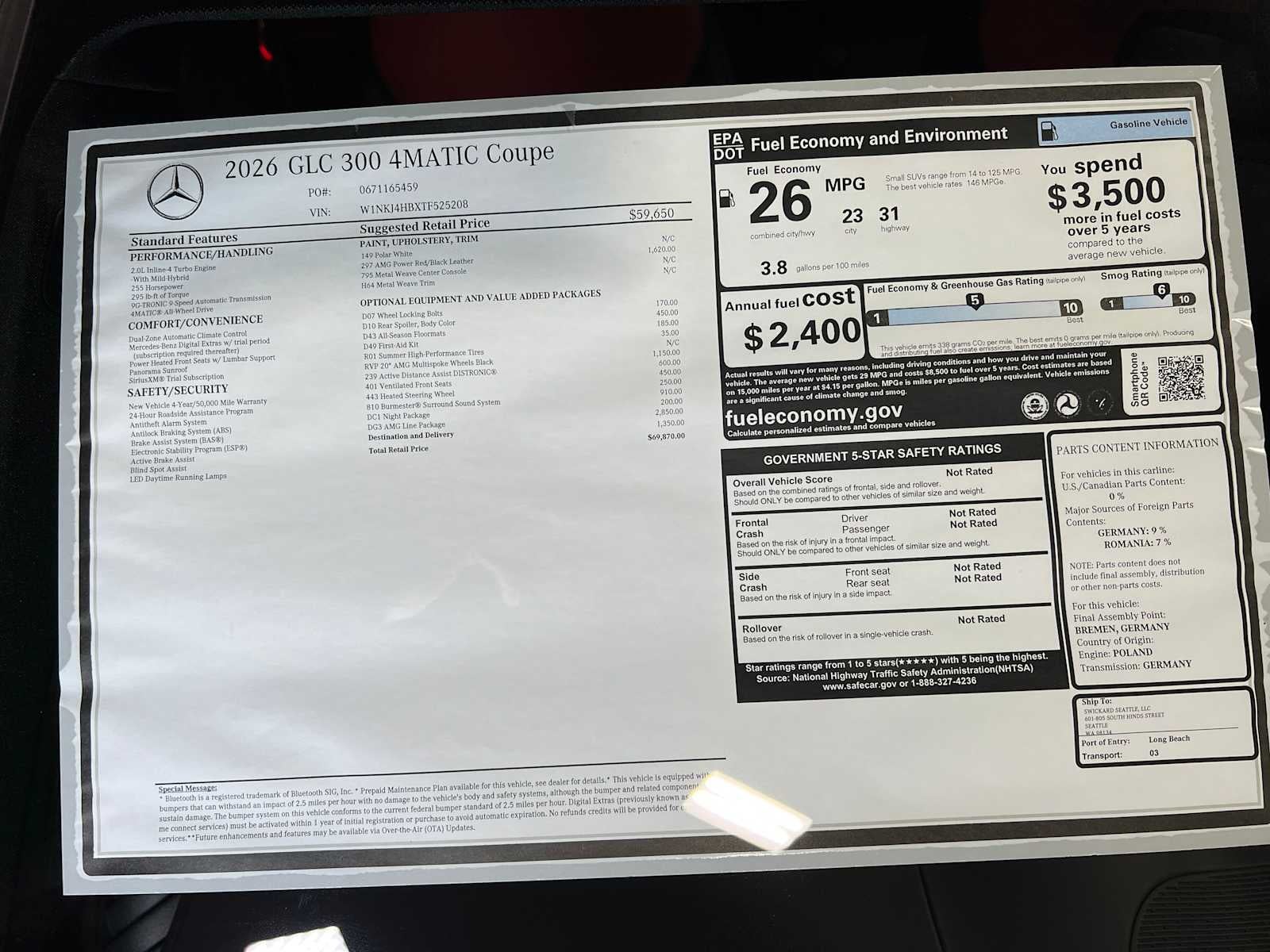 2026 Mercedes-Benz GLC GLC 300