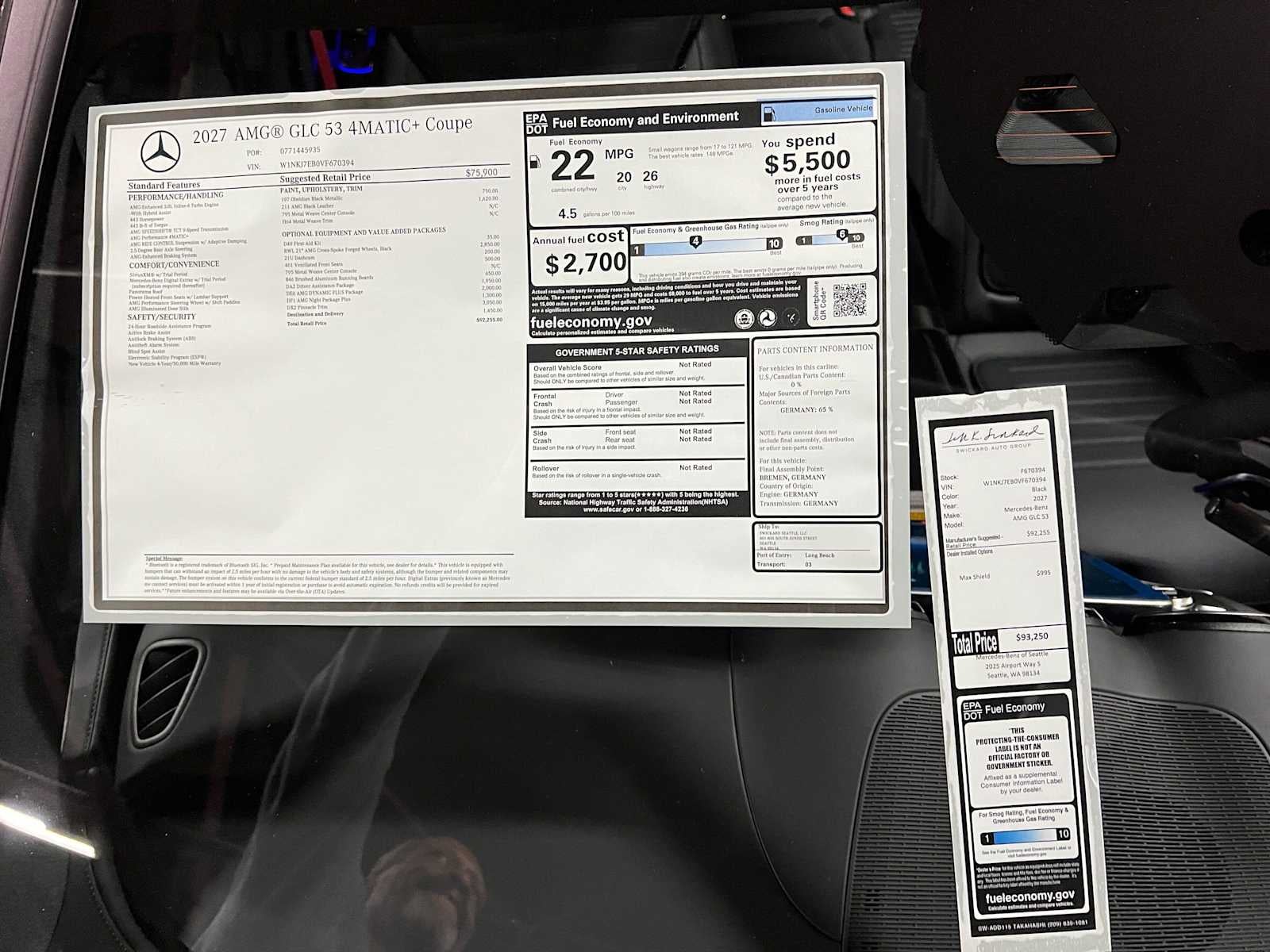 2027 Mercedes-Benz AMG® GLC 53 4MATIC®+ Coupe